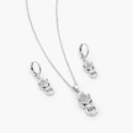 Set Chapa de Oro Jaguar Zirconias 0048 - Imagen 2