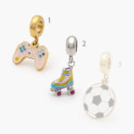 Dije Acero Inoxidable Juegos Esmalte 0453 - Modelo 3