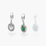 Dije Acero Inoxidable Zirconia 0445