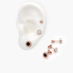 Set 6 pzs. Aretes Acero Inoxidable 0021 - Imagen 2