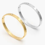 Brazalete Rotulado Acero Inoxidable Zirconia 4285