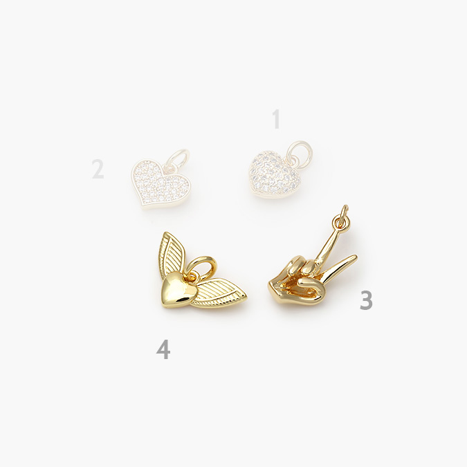 marcaca907 Dije Chapa de Oro Corazones - Imagen 1
