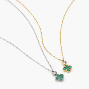 Collar Acero Inoxidable Flores 427