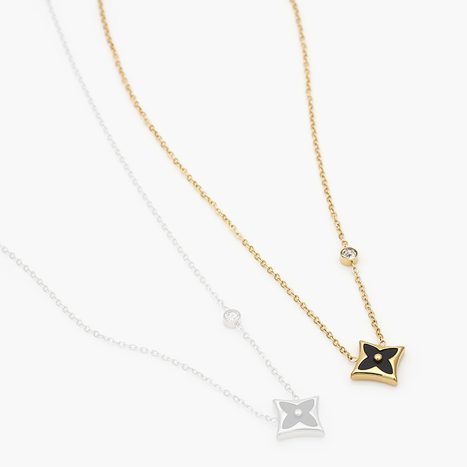 AD0430-1 Collar Acero Inoxidable Flores 430 - Imagen 1