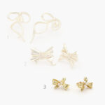 Aretes Chapa de Oro Moños 492 - Modelo 1