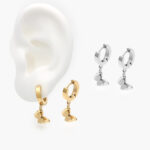 Hoops Acero Inoxidable Mariposas 152 - Oro