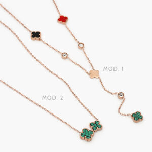 Collar Acero Inoxidable Flroes Esmalte 447