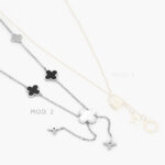 Collar Acero Inoxidable Flor Candado 448