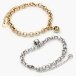 Pulso Acero Inoxidable Esfera Corazones 383 - Oro