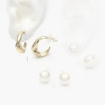 Aretes Chapa de Oro Lisos 0500