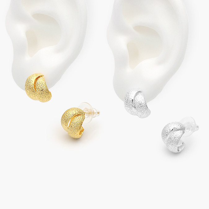 CA10539 Aretes Chapa de Oro/Rodio 539 - Imagen 1