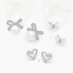 Aretes Chapa de Rodio Moños 535