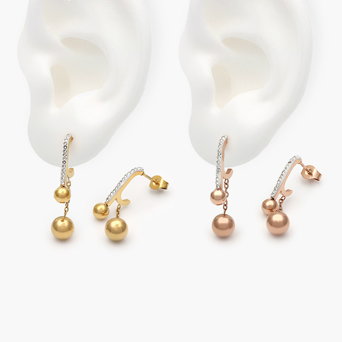 AA10085 Aretes Acero Inoxidable 85 - Imagen 1