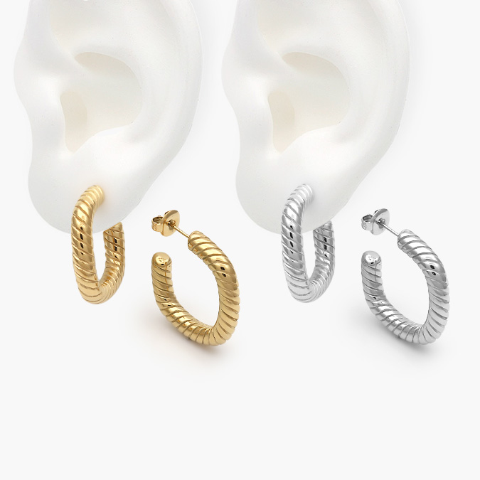 AA10086 Aretes Acero Inoxidable 86 - Imagen 1