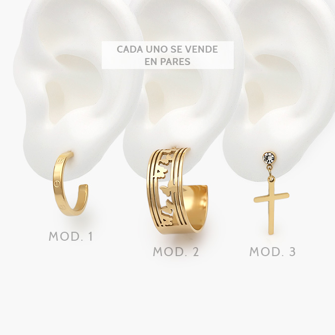 AA10092 Aretes Acero Inoxidable 92 - Imagen 1
