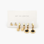 Set Aretes Acero Inoxidable Tornillo 39