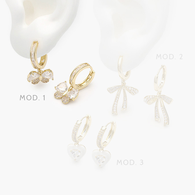 ca40797 Hoops Chapa de Oro Moños 797 - Imagen 1