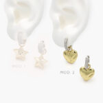 Hoops Chapa de Oro Corazones/Estrellas 811 - Modelo 1