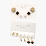 Set Aretes Acero Inoxidable 40