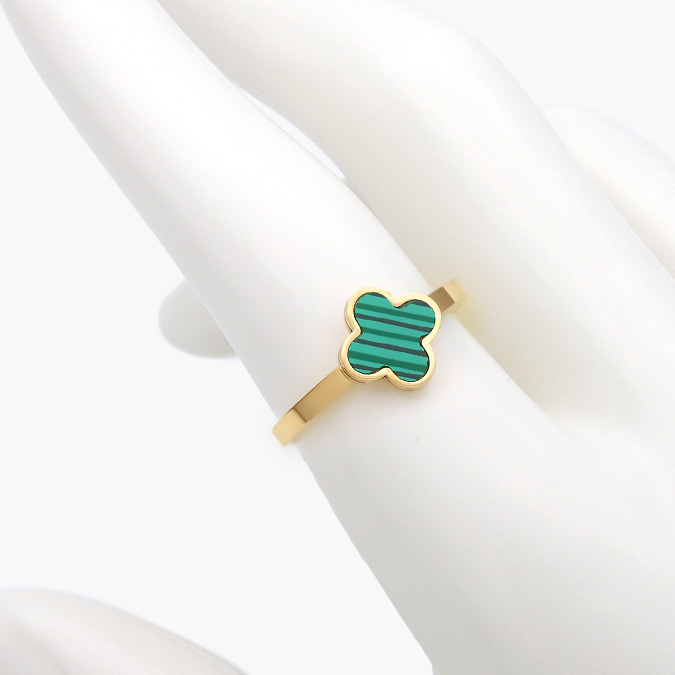 AB0407 Anillo Acero Inoxidable Flor Esmalte 0407 - Imagen 1