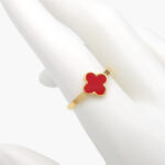 Anillo Acero Inoxidable Flor Esmalte 0408 - 6