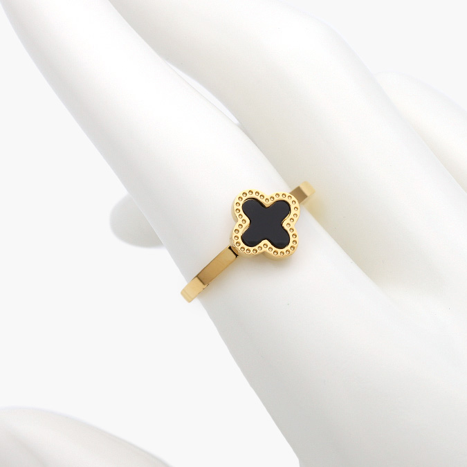 AB0410 Anillo Acero Inoxidable Flor Esmalte 0410 - Imagen 1