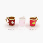 Mini Dijes Chapa de Oro Grupo 13 Tazas Corazón - Modelo 1