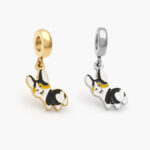 Dije Acero Inoxidable Perro Esmalte 512