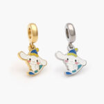 Dije Acero Inoxidable Conejo Esmalte 513 - Oro
