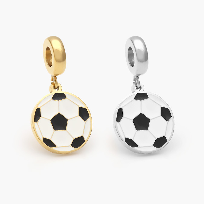 ACH0529 Dije Acero Inoxidable Balón Esmalte 529 - Imagen 1