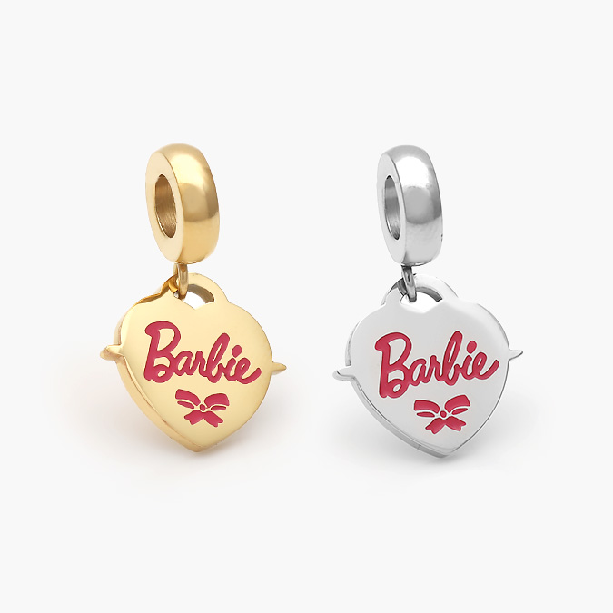 ACH0532 Dije Acero Inoxidable Barbie Corazón 532 - Imagen 1