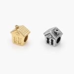 Dije Acero Inoxidable Casa Niños 554 - Oro