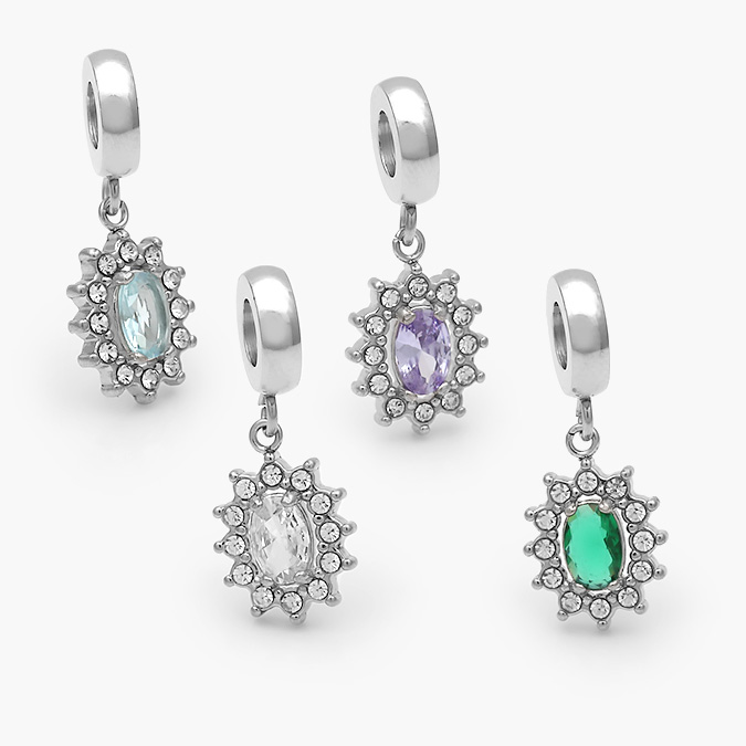 ACH0572 Dije Acero Inoxidable Zirconia 572 - Imagen 1