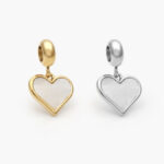 Dije Acero Inoxidable Corazón Esmalte 575 - Oro