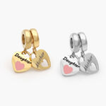 Dije Acero Inoxidable Corazón Hija & Madre 588