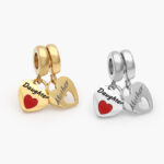 Dije Acero Inoxidable Corazón Hija & Madre 589 - Oro