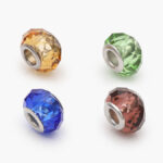 Dije Acero Inoxidable Zirconias 625 - Café