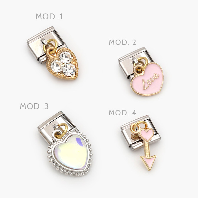 nom13 Charm Acero Inoxidable Nomination Corazones - Imagen 1