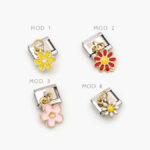 Charm Acero Inoxidable Nomination Flores