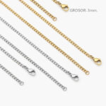 Cadena Acero Inoxidable Barbada 3mm. 0073