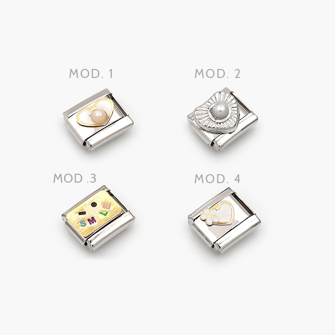 nom18 Charm Acero Inoxidable Nomination corazones - Imagen 1