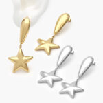Aretes Estrella Acero Inoxidable 134 - Oro