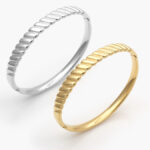 Brazalete Acero Inoxidable Lisos 604