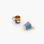 Dije Chapa de Oro Taza Corazón