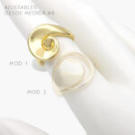 Anillo Chunky Chapa de oro 1057 - Modelo 1