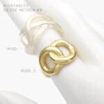 Anillo Chunky Chapa de oro 1065 - Modelo 1
