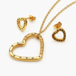 Juego Acero Inoxidable Corazón 0026
