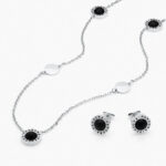 Juego Largo Acero Inoxidable Zirconia Negra 0082 - Imagen 2