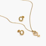 Juego Acero Inoxidable Signo Femenino 0168
