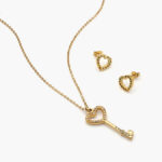 Juego Acero Inoxidable Llave Corazón 0181